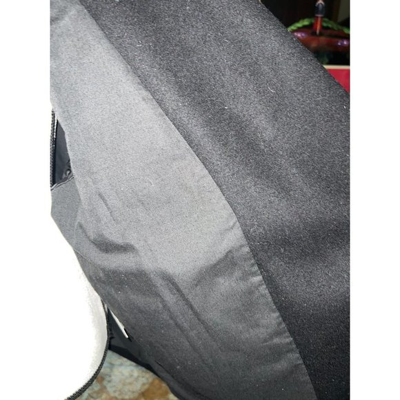 OAK Black Wool Admiral Coat -- Large - Picture 9 of 14